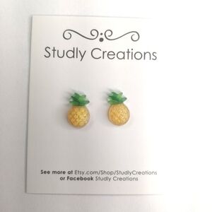 PINEAPPLE studs earrings Kawaii